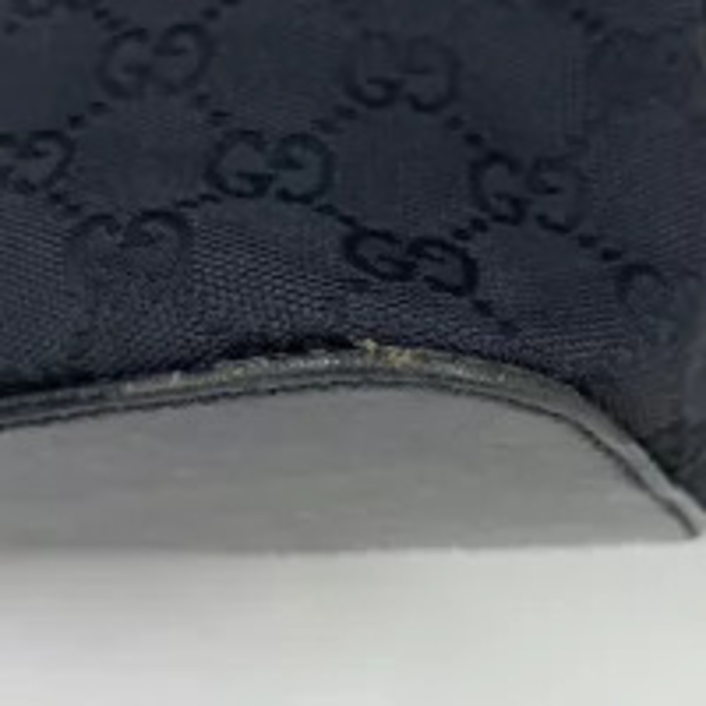 Gucci black bag shoulder tote canvas GG Black